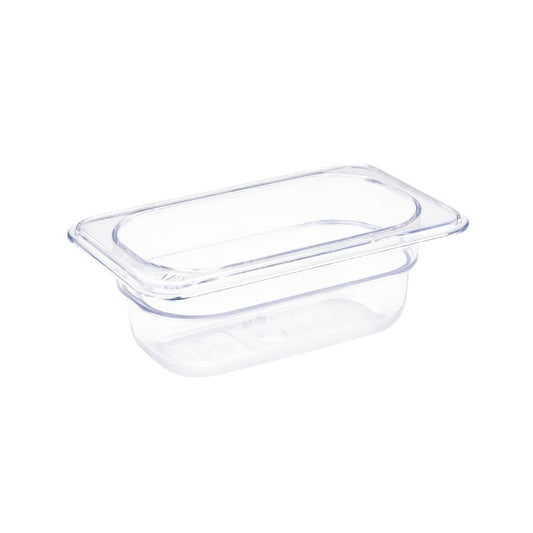 U242 Vogue polycarbonaat bak transparant GN1/9 65mm