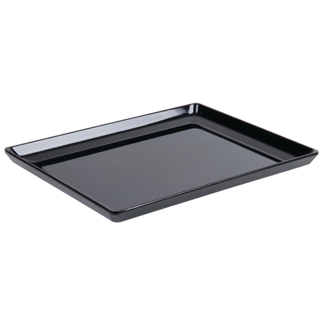 GF075 APS Float platte melamine schaal zwart GN 1/1