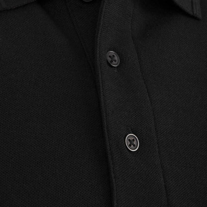 A735-L Unisex poloshirt zwart L