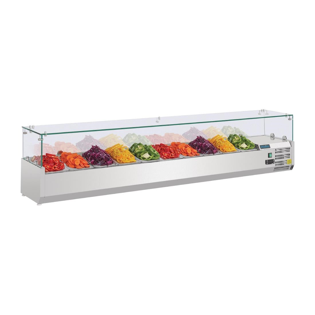 G611 Polar G-serie opzetkoelvitrine 10x GN 1/4