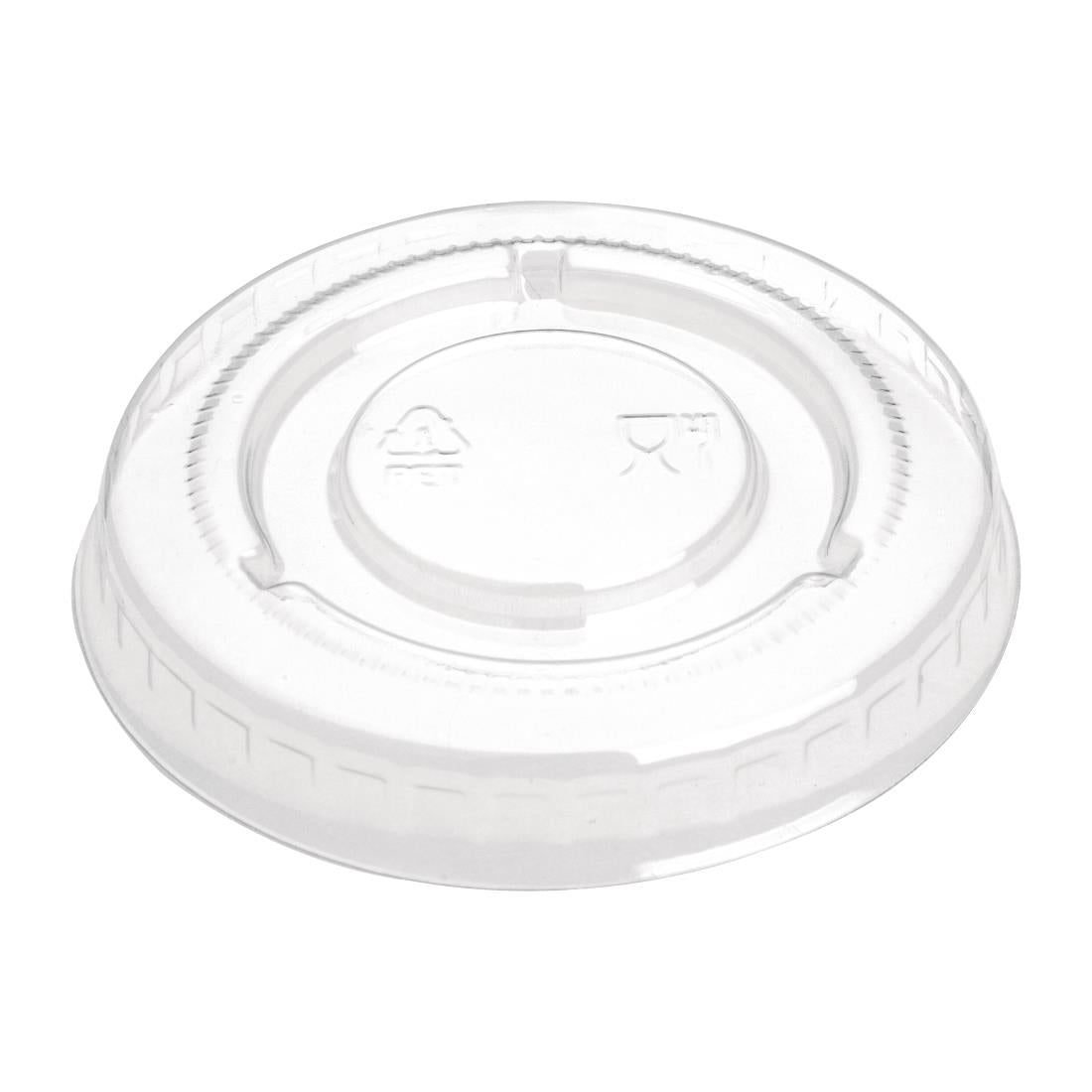 FP426 Fiesta Recyclable PET deksels voor bagasse sausbakjes (1000 stuks)
