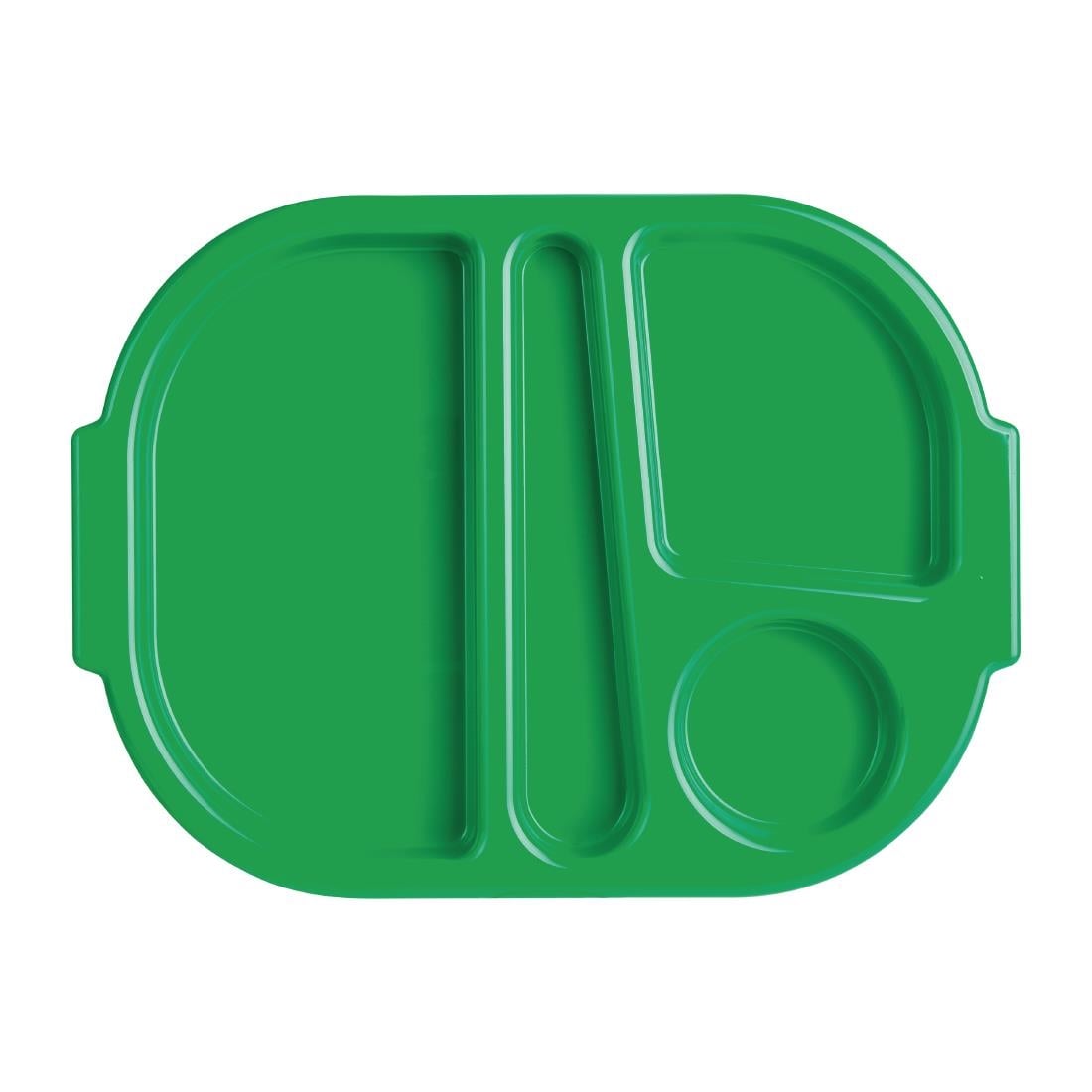 DL128 Olympia Kristallon dienbladen met vakken 32,2x23,6cm groen (10 stuks)