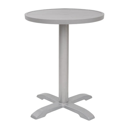 FX038 Bolero aluminium tafelblad rond lichtgrijs 580mm