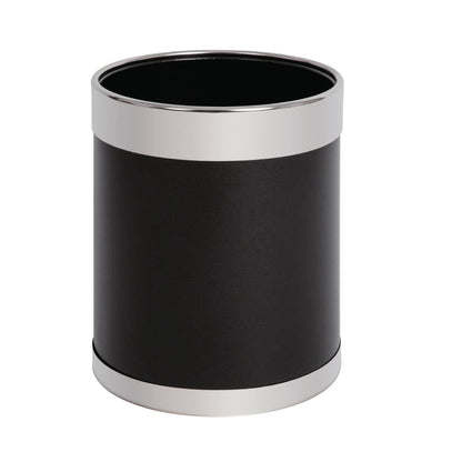 Y805 Bolero prullenbak zwart met zilveren rand 10,2Ltr