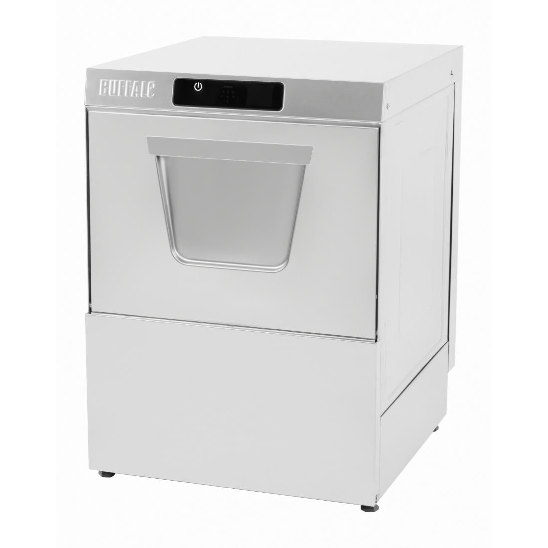 HC519 Buffalo Digitale Onderbouw Vaatwasser Met Afvoerpomp 500mm Mand 5.5Kw Enkelvoudige Fase