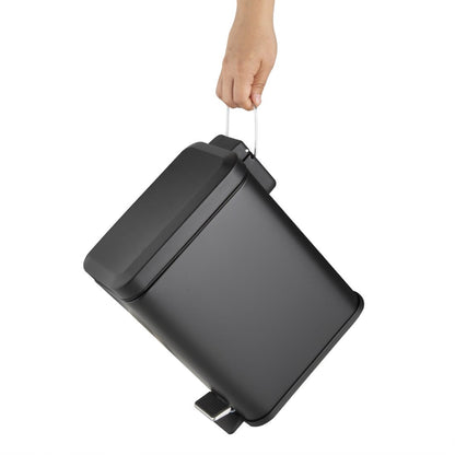 HT476 Jantex Slanke Washroom Prullenbak Zwart 5Ltr