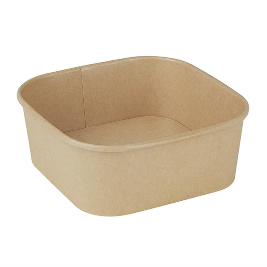 HW017 Fiesta Recycleerbare Vierkante Container Basissen 1200ml (300 stuks)
