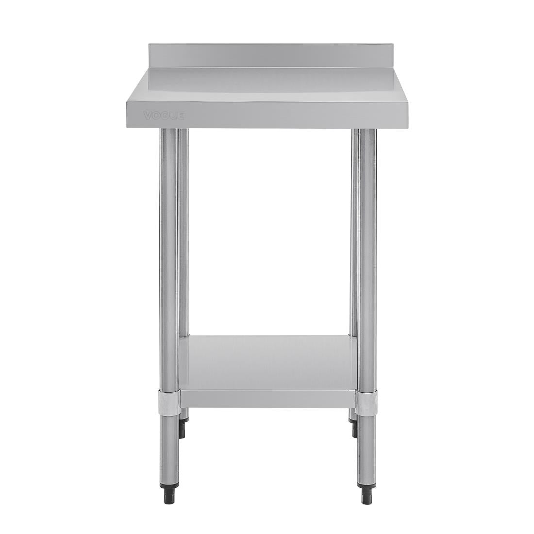 T379 Vogue RVS werktafel met achteropstand 90x60x60cm