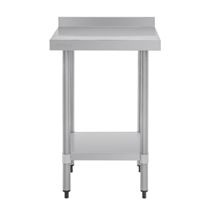 T379 Vogue RVS werktafel met achteropstand 90x60x60cm