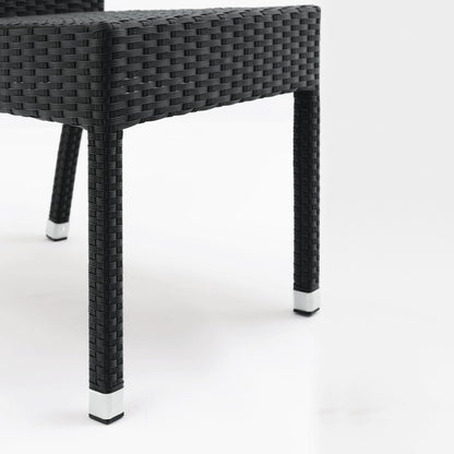 CF159 Bolero polyrotan stoelen antraciet (4 stuks)