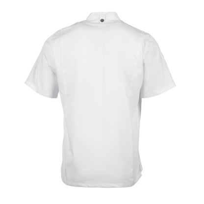 B471-XL Chef Works Springfield unisex koksbuis met rits wit XL