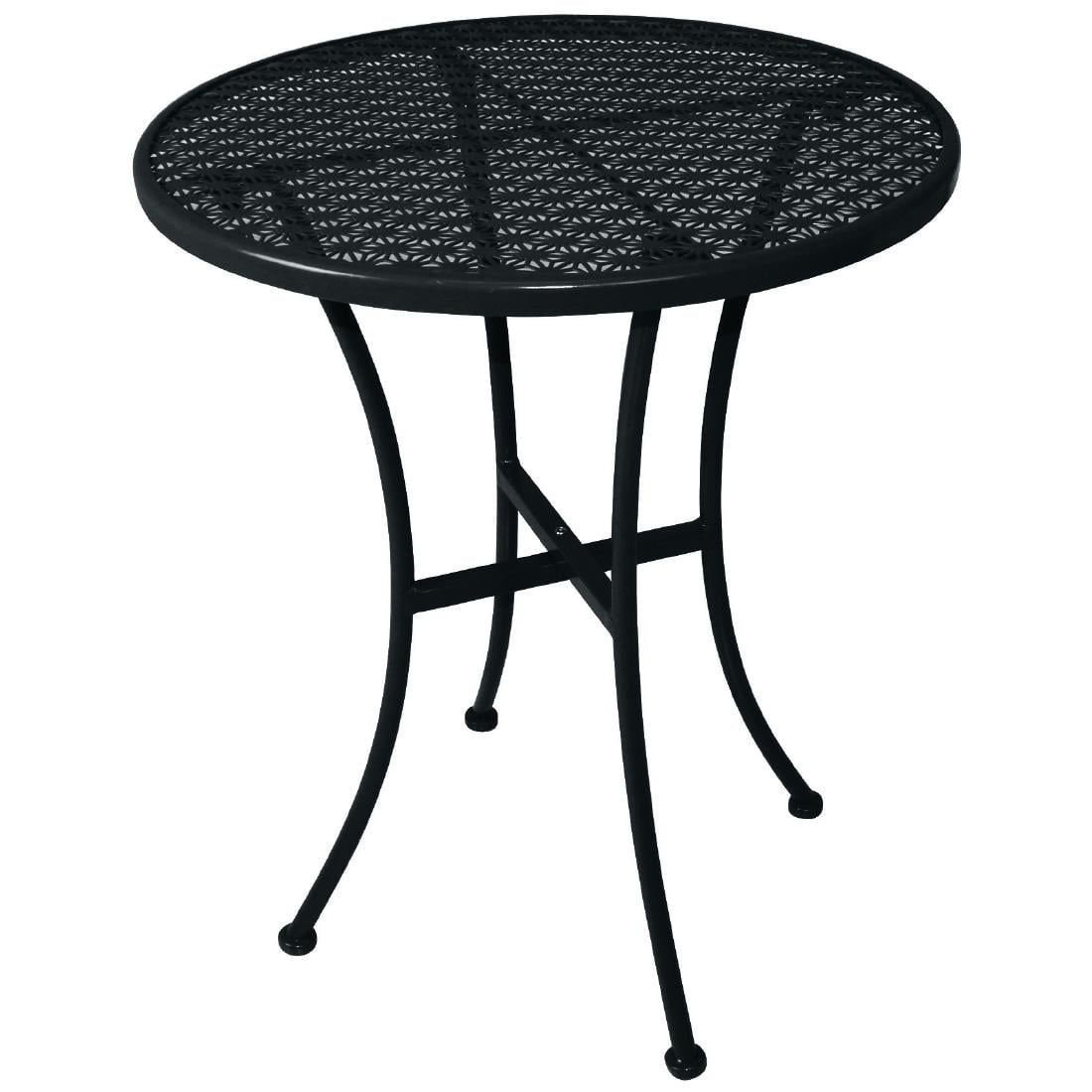 GG705 Bolero ronde stalen bistrotafel zwart 60cm
