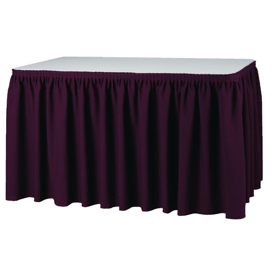 T995 Tafelrok Plissé bordeaux