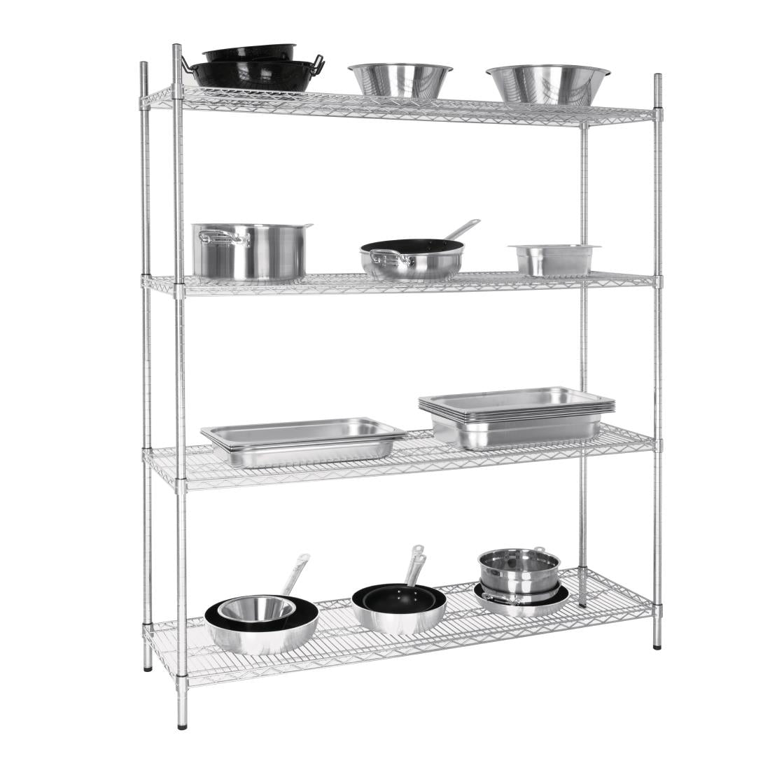L929 Vogue voorraadrek met 4 schappen 152,5x46cm
