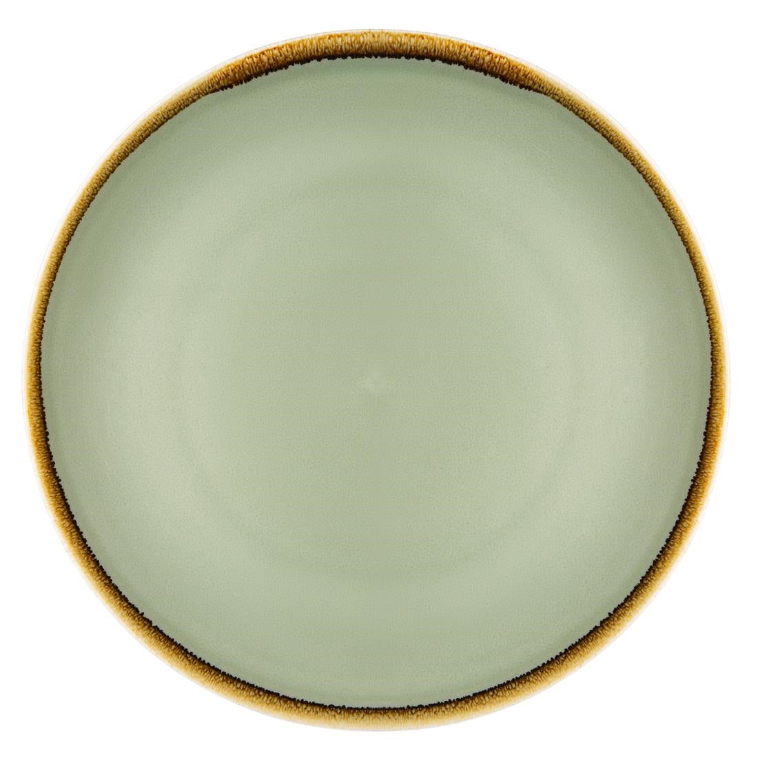 GP475 Olympia Kiln Ronde Coupeborden Mosgroen 28cm (4 Stuks)