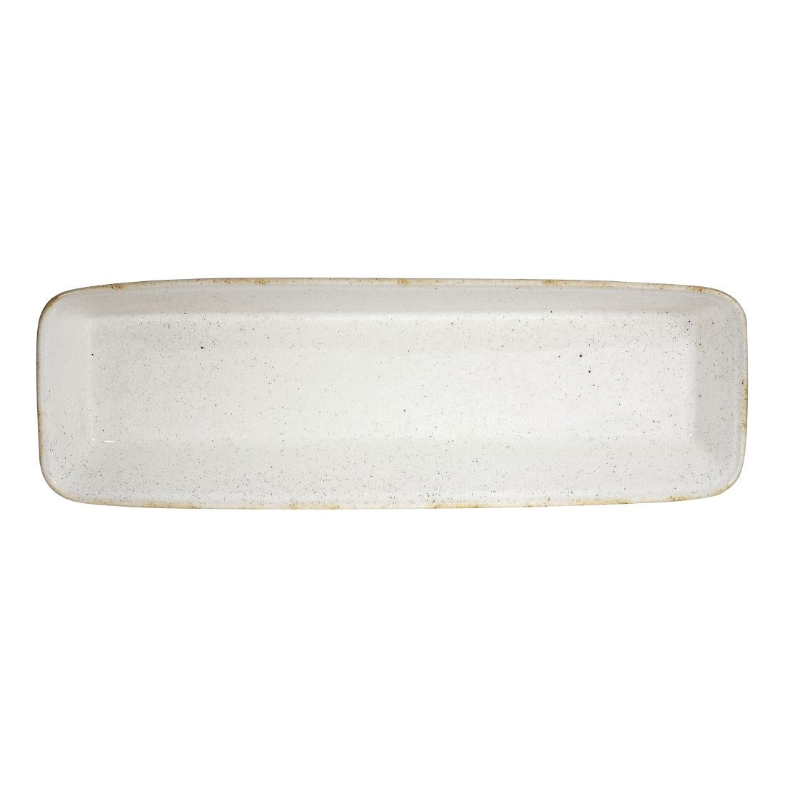 DY203 Churchill Stonecast Hints rechthoekige ovenschalen wit 160 x 530mm (2 stuks)