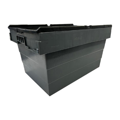 DX995 Vogue Kunststof Transportopbergkrat Met Vast Deksel 600x400x320mm