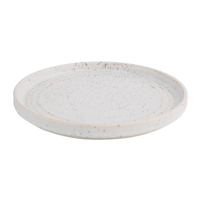FD902 Olympia Cavolo Wit Spikkel Platte Ronde Bord 180mm (6 Stuks)