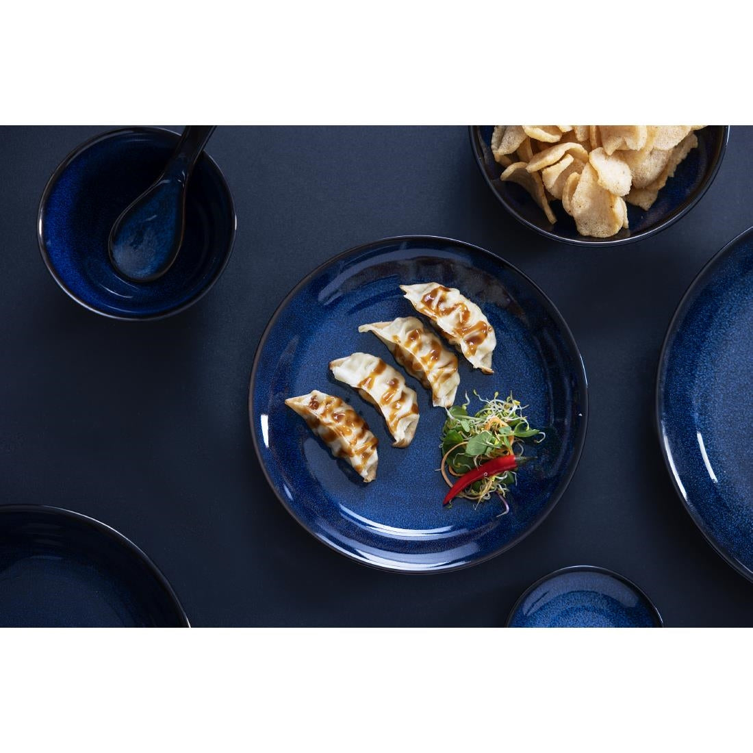 DZ777 Olympia Luna Midnight Blue Dipschaaltjes 100 mm (12 stuks)