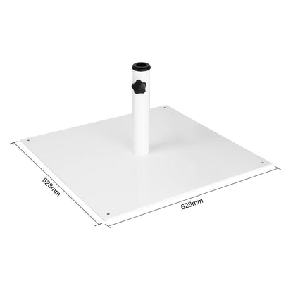 FU510 Bolero Platte Metalen Parasolvoet Wit - 18Kg
