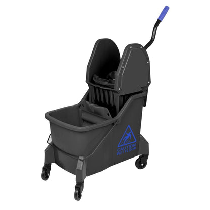 JB543 Jantex Dweilemmer met twee compartimenten en wringer Blauw 30Ltr