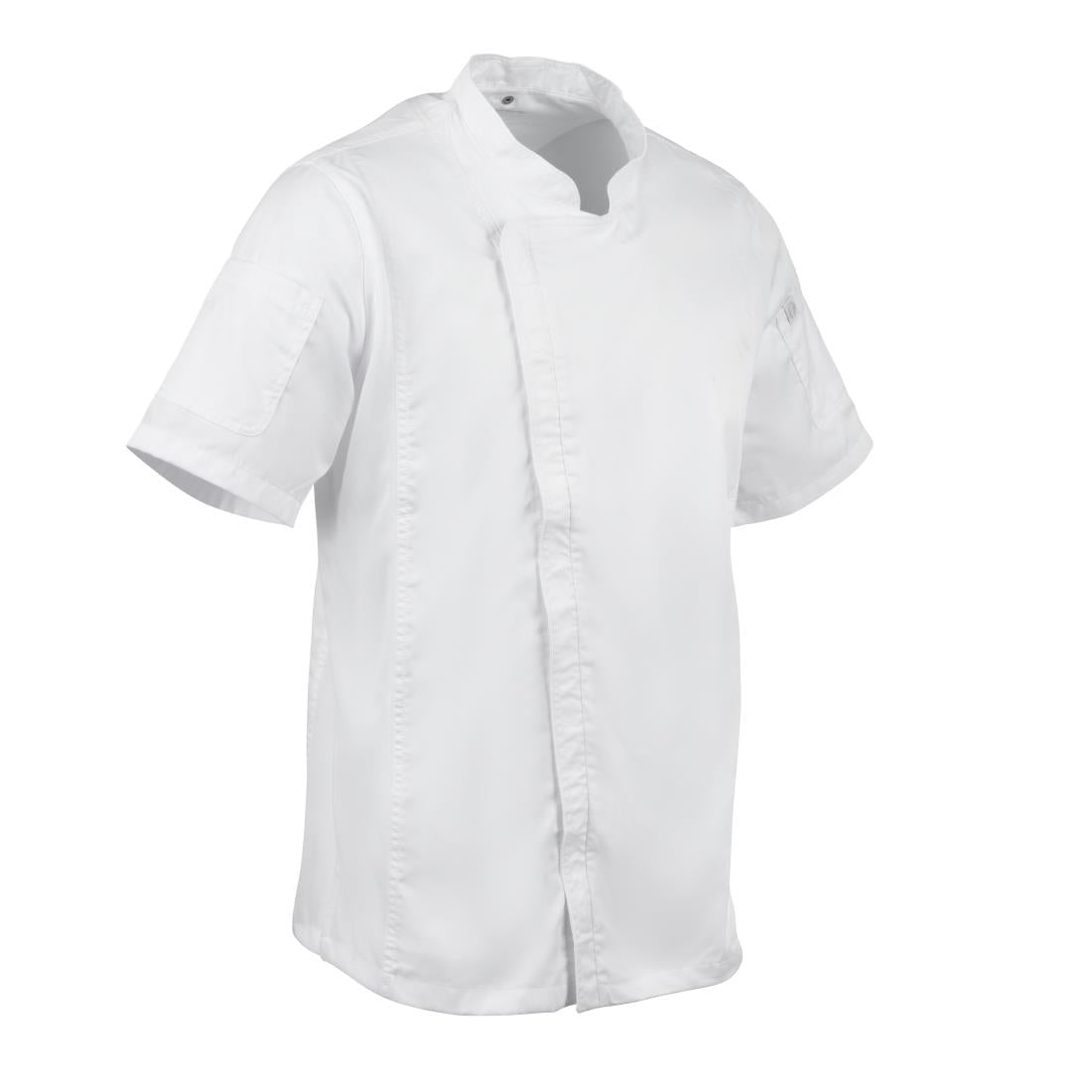 B471-XL Chef Works Springfield unisex koksbuis met rits wit XL