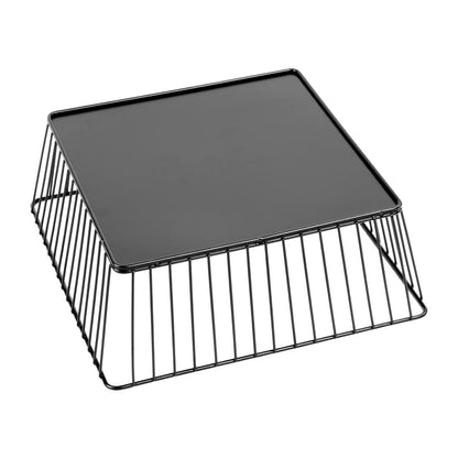 DP673 Olympia Wire Voedseldisplay Dienblad Vierkant Zwart - 280x280x100mm