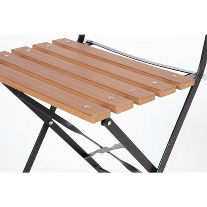 GJ766 Bolero opklapbare imitatiehout stoelen (2 stuks)