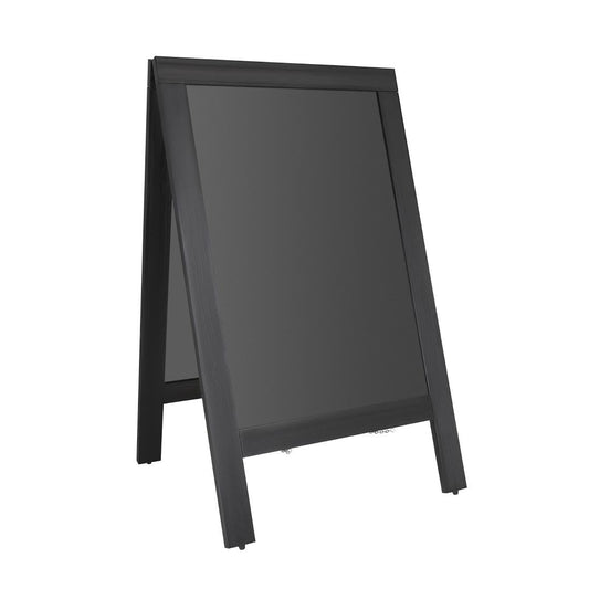 CU993 Olympia stoepplank zwart houten frame 700x1200mm