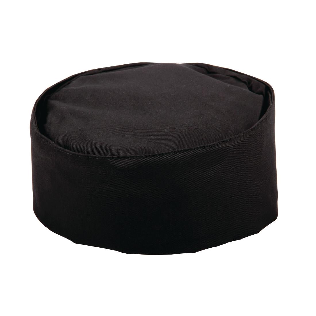 A206-XL Whites unisex polykatoen skullcap zwart XL