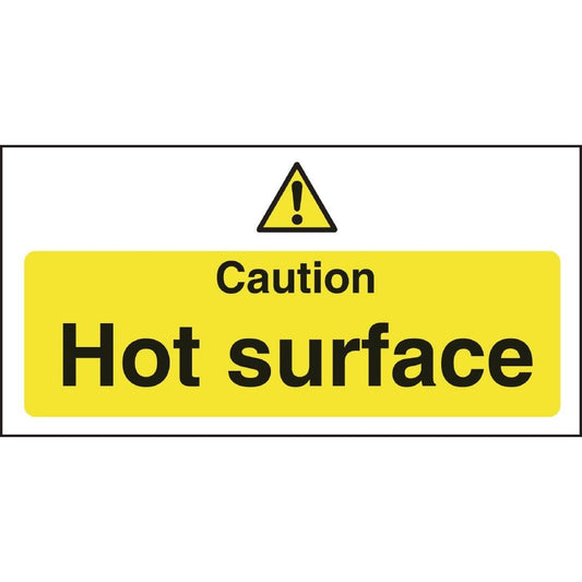L848 Vogue 'Caution - Hot surface' waarschuwingsbord