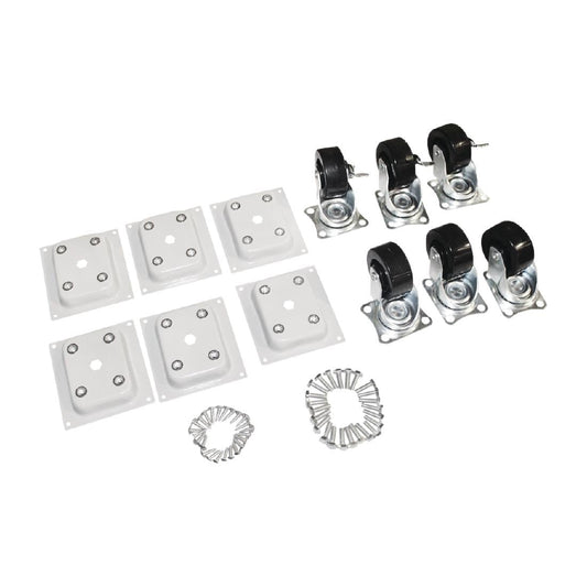 AJ450 Polar Standaard En Geremde Wielen Inclusief Bevestigingen Voor Vriezers (6 stuks)