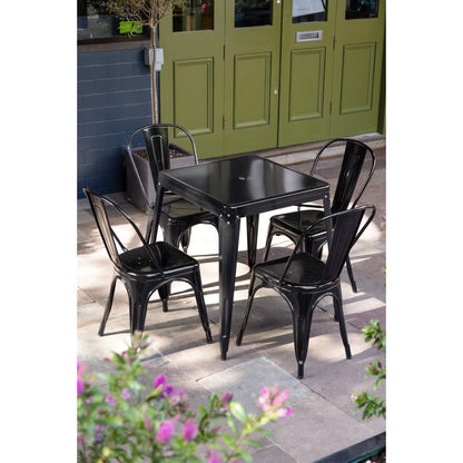 GC867 Bolero Bistro tafel vierkant 668mm zwart