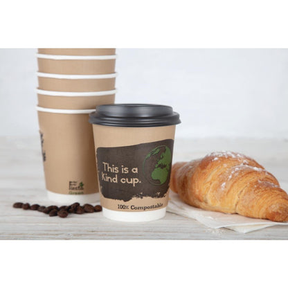 DY985 Fiesta Compostable 500 composteerbare dubbelwandige koffiebekers (500 stuks)