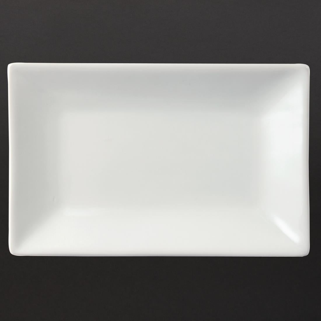 CC893 Olympia Whiteware rechthoekige serveerschalen 20x13cm (6 stuks)