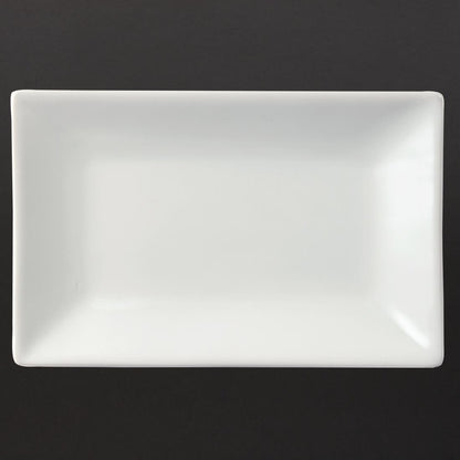 CC893 Olympia Whiteware rechthoekige serveerschalen 20x13cm (6 stuks)