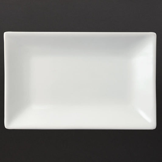 CC893 Olympia Whiteware rechthoekige serveerschalen 20x13cm (6 stuks)