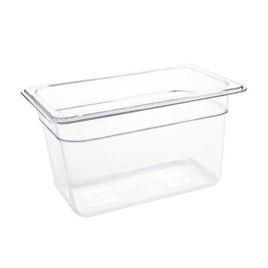 U238 Vogue polycarbonaat bak transparant GN 1/4 150mm