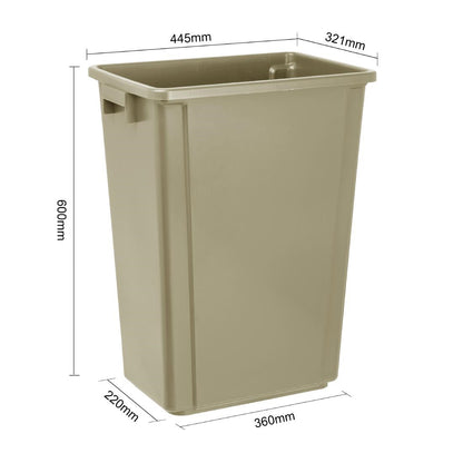 FX149 Jantex Smalle Afvalbak Beige 60Ltr