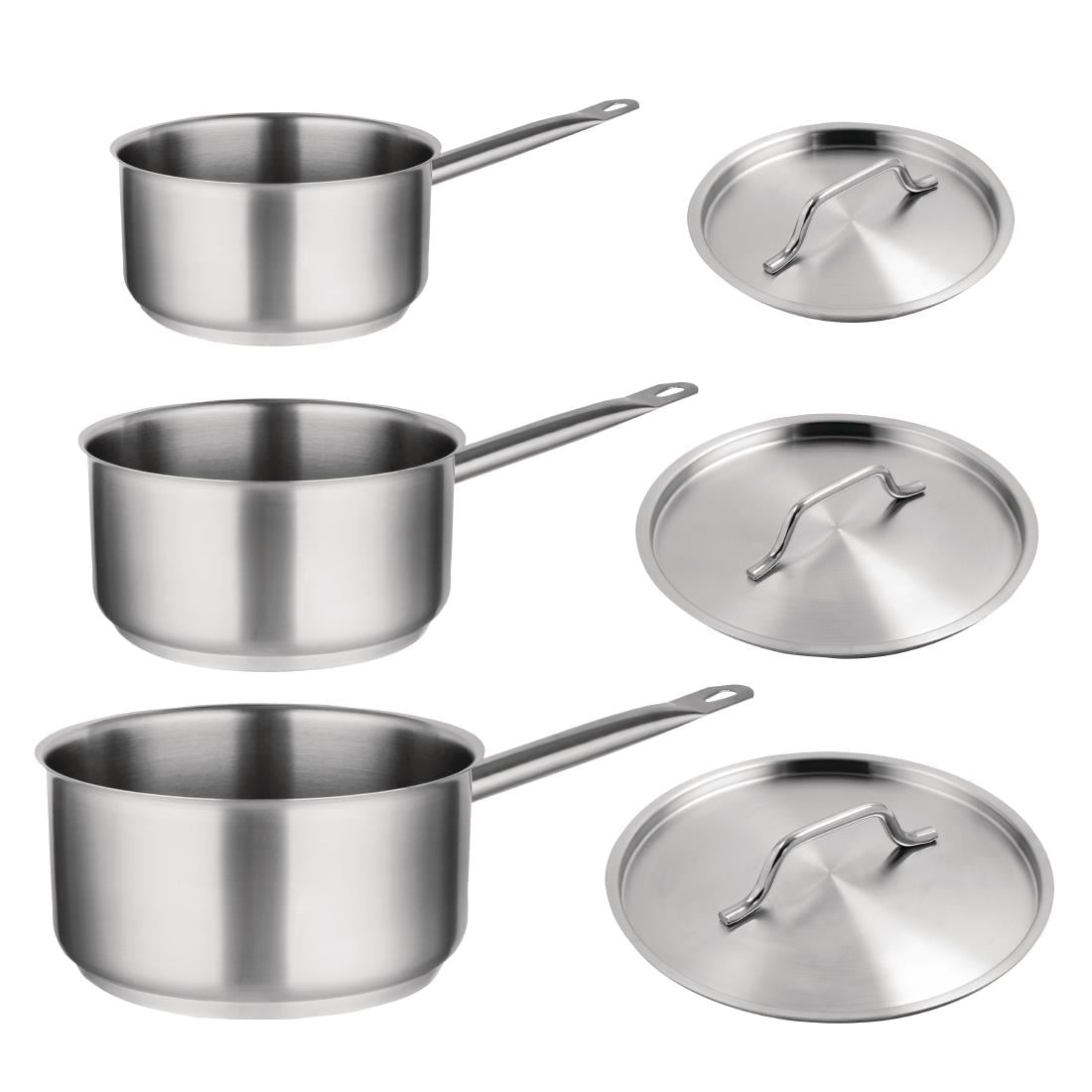 SA617 Vogue 3-delige RVS steelpannen set