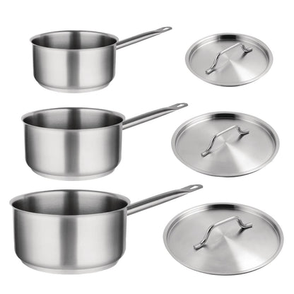 SA617 Vogue 3-delige RVS steelpannen set