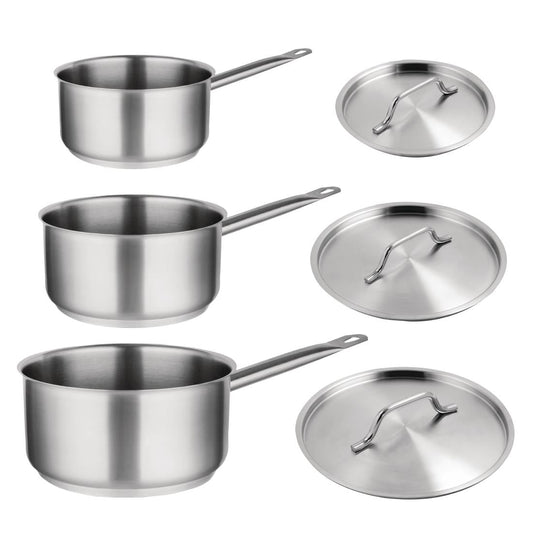 SA617 Vogue 3-delige RVS steelpannen set