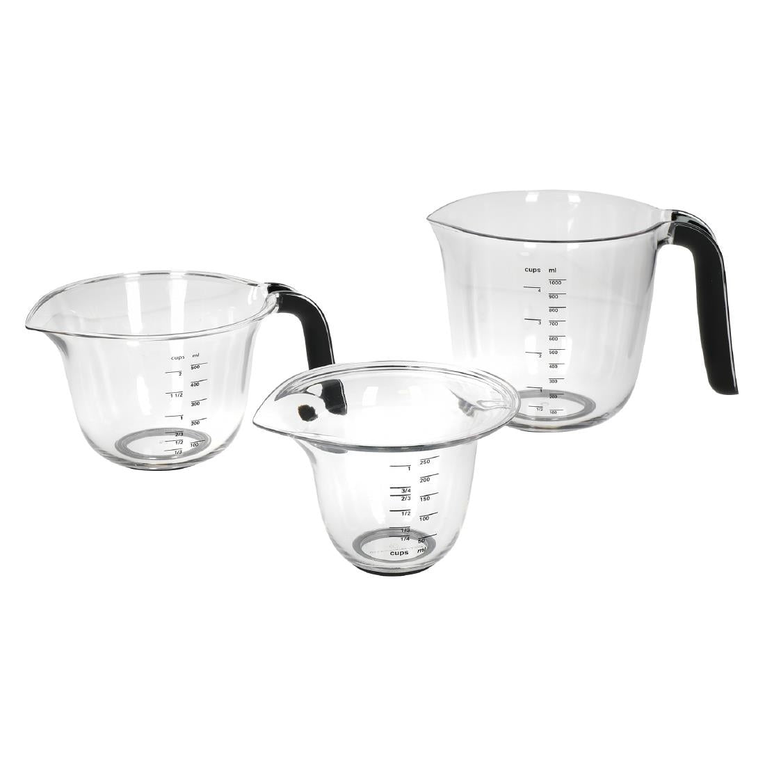 DX313 Kitchenaid Maatbekers Zwart (3 stuks)