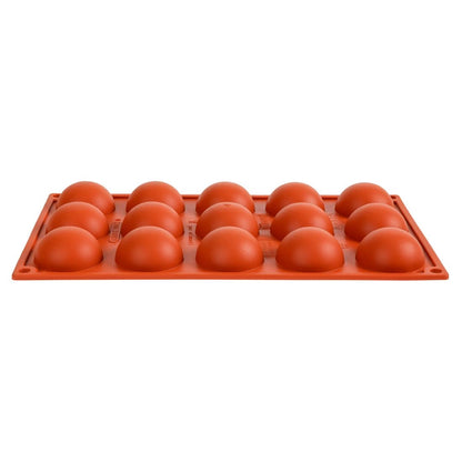 N936 Pavoni Formaflex siliconen bakvorm 15 halve bollen