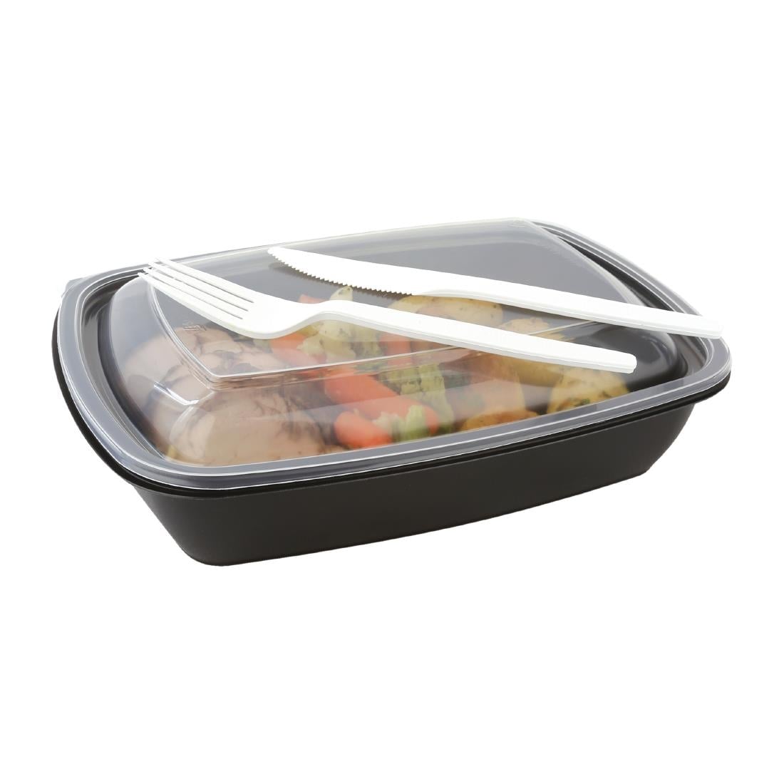 DE763 Fastpac middelgrote rechthoekige voedselcontainers 900ml (300 stuks)