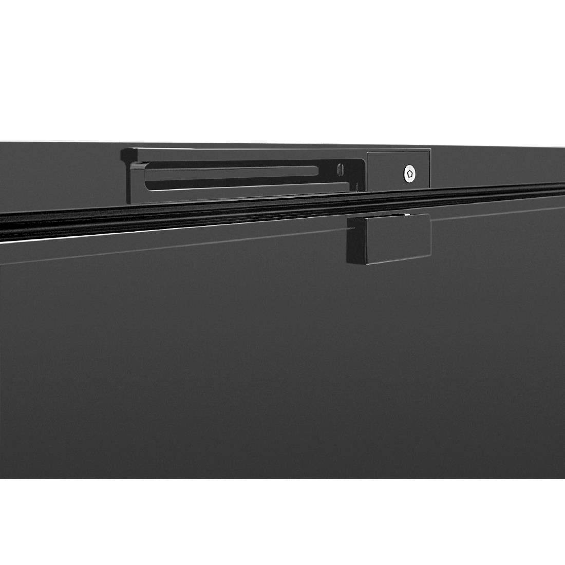 DA536 Nisbets Essentials vrieskist zwart 282Ltr