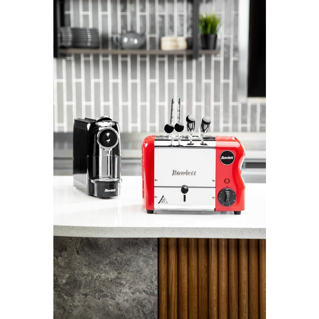 CH180 Rowlett Esprit broodrooster 2 sleuven rood