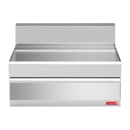 GN027 Gastro M 600 elektrische bakplaat 60/60 FTRE 2/3 glad 1/3 geribbeld