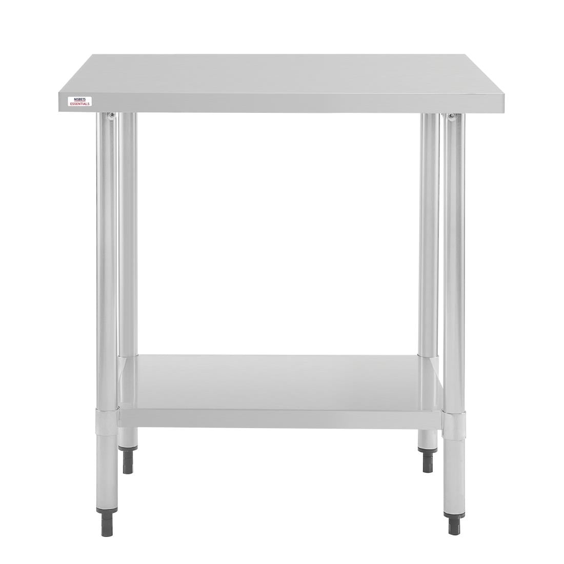 CH059 Nisbets Essentials RVS werktafel 800 x 600mm