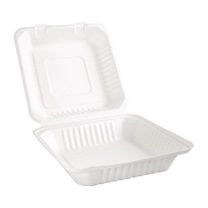 FC527 Fiesta Compostable composteerbare bagasse voedseldozen 236mm (200 stuks)